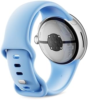 Google Pixel Watch 2 (Previous Model) with the Best of Fitbit - Heart Rate Tracking, Stress Management, Safety Features - Android Smartwatch - Polished Silver Aluminum Case - Bay Active Band - Wi-Fi