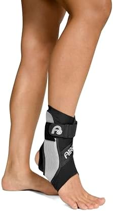 Aircast A60 Ankle Support Brace, Left Foot, Black, Large (Shoe Size: Men's 12+ / Women's 13.5+)