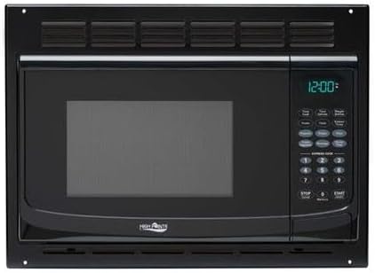 RV Black Microwave Oven with Turntable - 1.0 Cu. Ft. Capacity | Includes Trim Kit for Easy Installation & Stylish Finish
