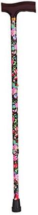 DMI Lightweight Aluminum Adjustable Walking Cane with Derby-Top Handle for Men and Women