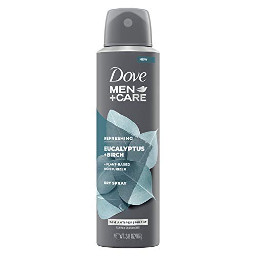 Dove Men+Care Antiperspirant Dry Spray Deodorant for Men Eucalyptus + Birch 48 Hour Sweat and Odor Protection 3.8 OZ