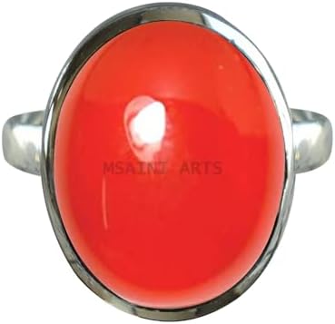 Solid 925 Sterling Silver Ring for Women & Men, Amethyst Ring Gemstone Unique Handcrafted Ring (US Size 5)