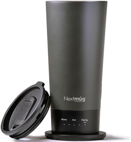Nextmug Go - Temperature-Controlled, Self-Heating Travel Mug (Graphite - 16 oz.)