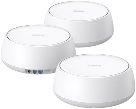 TP-Link Dual-Band BE3600 WiFi 7 Mesh Wi-Fi System (Deco BE23) | 4-Stream 3.6 Gbps | 160 Mhz Channels | Covers up to 6,500 Sq.Ft | 2× 2.5G Ports Wired Backhaul | VPN,MLO,AI-Roaming, HomeShield (3-Pack)