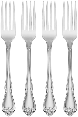 Oneida True Rose Dinner Forks, silver set of 4