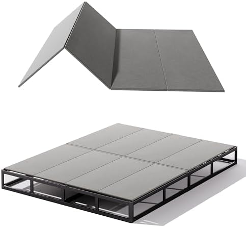 Bunkie Board King, Large Double Bed Support Under Mattress, Light and Thin/Breathable/Noise Minimizing Bunky Boards, Whole Bed Board Design (No Spacing), Low Profile Bed Board