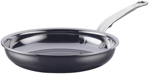 Hestan - NanoBond Collection - Titanium Stainless Steel 8.5-Inch Frying Pan - Toxin, PFAS, & Chemical Free Clean Cookware, Induction Cooktop Compatible