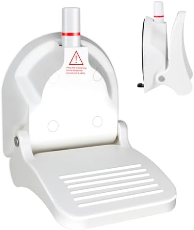 Shower Foot Rest with Reusable Suction Cup for Shaving Legs,Anti-Slip Shower Pedal with No Drilling Suction Cup,Foldable Shower Step with Powerful Suction Cup for Pregnant Woman & Back Pain Sufferers