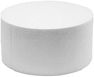 8 x 6 Inch Cake Dummy – Styrofoam Fake Cake for Decorating, Display & Practice, by Global Sugar Art