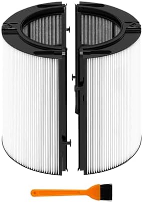 360 Combi Glass Hepa+Carbon Air Purifier Filter Compatible With Dyson-HP07, Fanulter Air Purifier Filter for Dyson TP06 HP06 TP07 TP7A TP09 HP09 TP10 HP10 PH01 PH02 PH03, 2-in-1 Replacement Filters