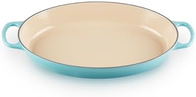 Le Creuset Enamel Cast Iron Signature Oval Baker, 3 quart, Caribbean