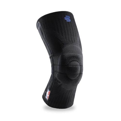Bauerfeind Sports Knee Support NBA - Officially Licensed Basketball Knee Brace - Relief and Stabilization - Targeted Compression - Lightweight & Durable - Black, XX-Large