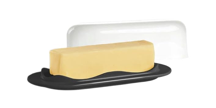 Tupperware Impressions Small Butter Dish Single Stick Black