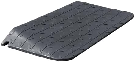 Rubber Wheelchair Threshold Ramp, 1"/1.5"/2"/2.5"/3"/3.5"/4" Rise Options, Wheelchair Ramp 7000Lbs Load Capacity, Non-Slip Textured Surface for Wheelchairs, Scooters (3.0" Rise)