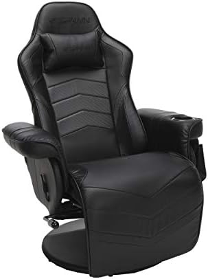 RESPAWN 900 Racing Style Gaming Recliner, Reclining Gaming Chair, in Black RSP 900 BLK
