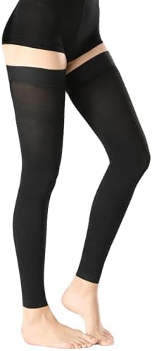 Thigh High Medical Compression Stockings For Women & Men Circulation,20-30 mmHg Graduated Support Hose Compression Socks with Silicone Dot Band-Ideal for Athletic,Flight,Travel Use