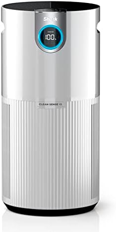 Shark Air Purifier for Home Large Room, Clean Sense Technology, HEPA Air Filter, 1000 Sq Ft, Kitchen, Filters Smoke, Captures 99.98% of Particles, Pet Dander, Pollutants, Dust, Allergens, HP201