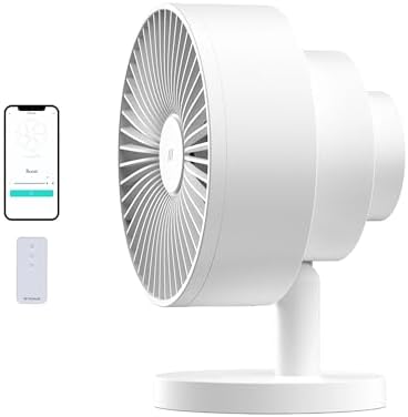 Windmill NEW to Amazon Smart Air Circulator and Fan with Remote and Wi-Fi/App - 18 dB Whisper-Quiet plus Tri-Layer Airflow