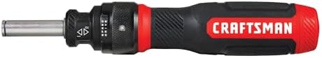CRAFTSMAN Ratcheting Screwdriver, SpeedDrive, 2” Double Ended Bits Included, Handle Holds Up To 6 Bits (CMHT68129)