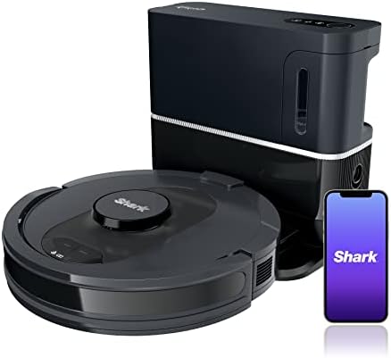 Shark R-AV2501S HEPA Self-Empty Base, Bagless, 30-Day Capacity LIDAR Navigation Perfect for Pet Hair AI Robot Vacuum, Black - Certified (Renewed)
