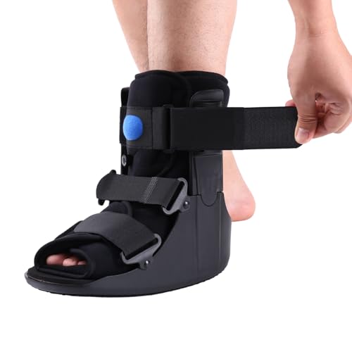 Air Walker Boot Medical Short Fracture Boot for Sprained Ankle and Achilles Tendonitis Inflatable Orthopedic Walking Boot for Broken Foot Fracture Recovery