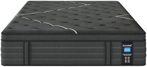 Extra Firm Queen Mattress, 14 Inch Queen Size Mattress,Memory Foam Hybrid with Extra Lumbar Support, Back Pain Relief&Cool Sleep, Firm Foam Encased Edge,Motion Isolation,Fiberglass-Free