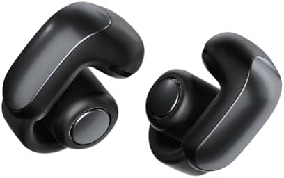 NEW Bose Ultra Open Earbuds with Immersive Audio, Open Ear Wireless Clip on Earbuds for Comfort, OpenAudio for Awareness, Up to 48 Hours of Battery Life, Black (Renewed)