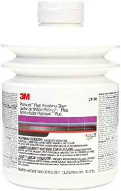 3M Platinum Plus Glaze, 31180, Two-Part Premium Selfleveling Finishing Glaze, 30 fl oz/887 mL