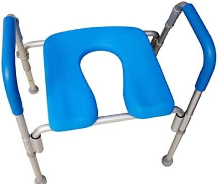 Platinum Health The Ultimate™ Bariatric Raised Toilet Seat, Bedside Commode, Voted#1 Most Comfortable. Padded with Armrests. Adjustable Height. 600lb. Elevated Toilet Seat with Arms.