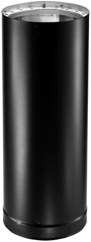 DuraVent DVL Double-Wall Chimney Stove Pipe, 6" x 48" - Galvanized Steel Vent and Exhaust Connector for Wood, Oil, Coal or Gas Stoves, Quick Install, Draft-Enhancing Venting Stovepipe