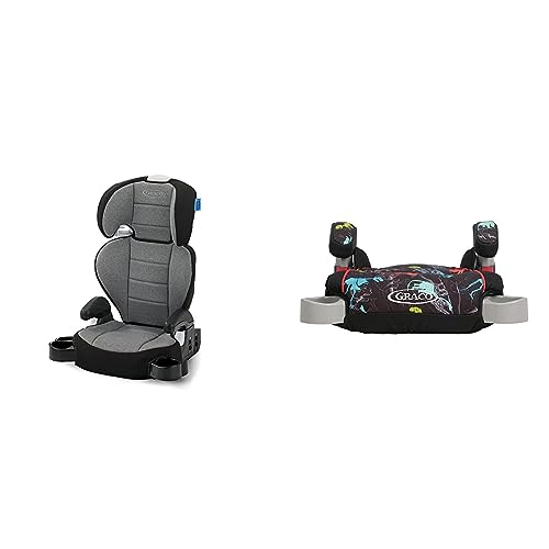 Graco TurboBooster 2.0 Highback Booster Car Seat, Declan and Graco TurboBooster Backless Booster Car Seat, Dinorama
