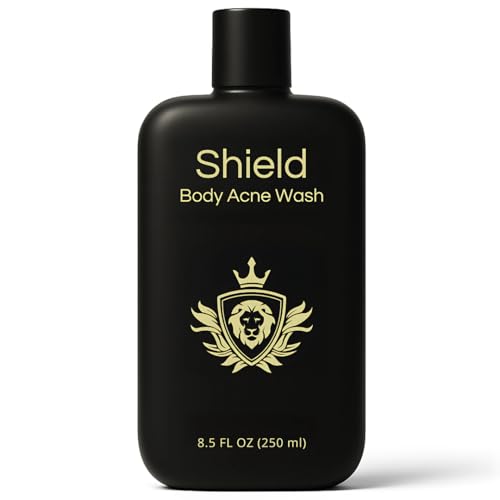 Shield Body Acne Wash for Men and Boys – Unscented Back & Chest Cleanser, Clears Acne & Breakouts, 8.5 oz