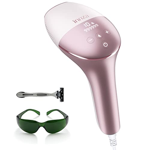 INNZA IPL Hair Removal Device for Women and Men at Home,Hair Remover Machine with 1 Attachment,10 Energy Levels,24J High Energy Hair Removal Handset for Face Bikini Line Armpit Back,Corded