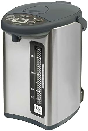 Zojirushi CD-WHC40XH Micom Water Boiler and Warmer, 135 oz, Stainless Gray