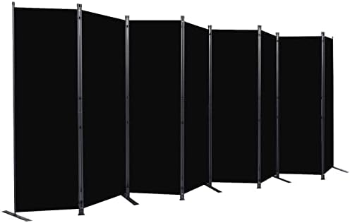 Room Divider 6FT Portable Room Dividers and Folding Privacy Screens, 176'' W Fabric Divider for Room Separation, 8 Panel Partition Room Dividers Freestanding Wall Divider Screen for Dorm Studio Office