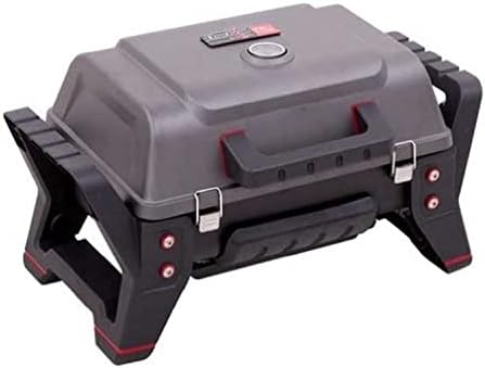 Char-Broil Grill2Go X200 Portable TRU-Infrared Liquid Propane Gas Grill & Cuisinart CGS-W13 Wooden Handle Tool Set (13-Piece), Black