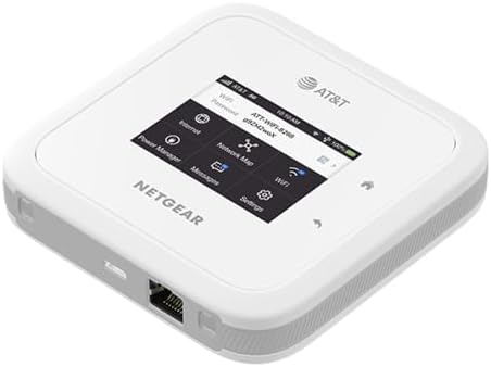NETGEAR Nighthawk M6 5G WiFi 6 Mobile Hotspot Router (MR6110) – Blazing Fast Wireless Hotspot Router, Unlocked, Certified with AT&T and T-Mobile - White (Renewed)
