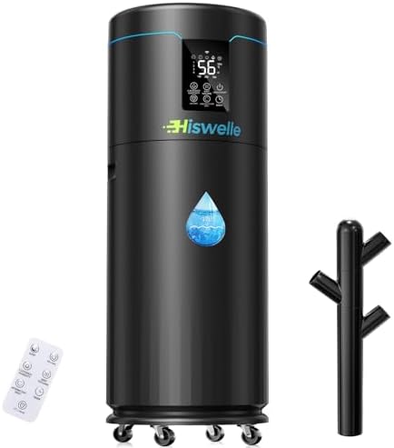 Large Humidifiers for Bedroom, 4.5 Gal Cool Mist Humidifier for Large Room Whole House with Remote Control, 800mL/h Output, 48H Runtime, Auto Humidistat, Wheels, Timer, Essential Oil Tray