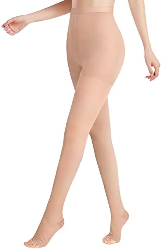 Medical Compression Pantyhose for Women Support 20-30 mmHg Treatment Swelling, Edema Varicose Veins Waist high compression stockings