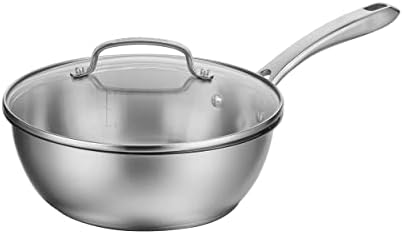 Cuisinart Sauce Pan with Lid by Cuisinart, 3 Quart Chef's Pan, Stainless Steel, 8335-24