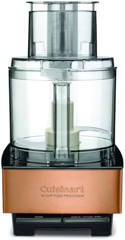 Cuisinart Food Processor 14-Cup Vegetable Chopper for Mincing, Dicing, Shredding, Puree & Kneading Dough, Copper, DFP-14CPY