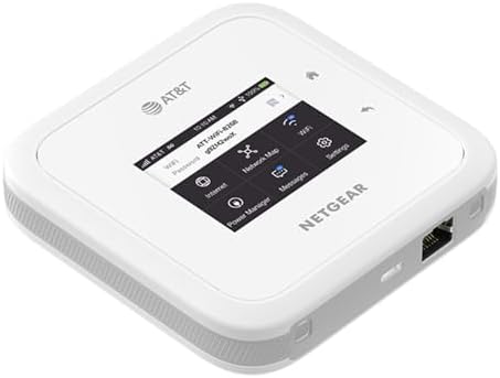 NETGEAR Nighthawk M6 5G WiFi 6 Mobile Hotspot Router (MR6110) – Blazing Fast Wireless Hotspot Router, Unlocked, Certified with AT&T and T-Mobile - White (Renewed)