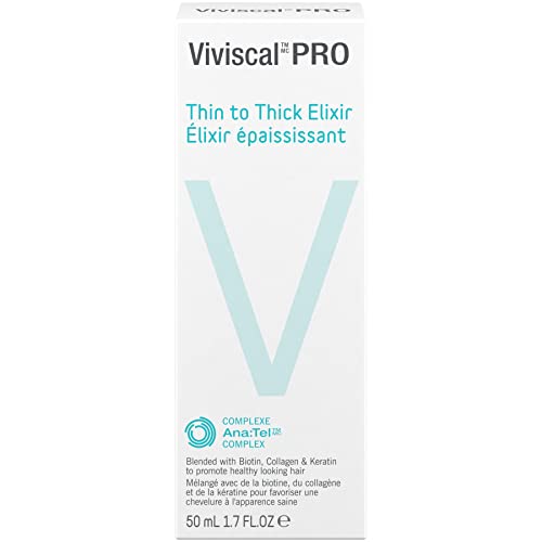 Viviscal Professional Thin to Thick Elixir - Biotin, Collagen & Keratin - Botanical Scent - Non-Greasy - Unisex Adult