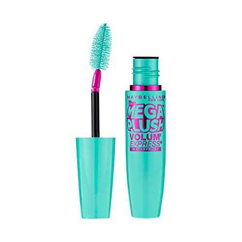 Maybelline New York Volum' Express The Mega Plush Waterproof Mascara, Very Black [275], 0.3 oz (Pack of 12)