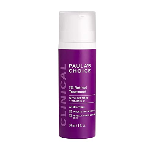 Paula's Choice CLINICAL 1% Retinol Treatment Cream with Peptides, Vitamin C & Licorice Extract, Anti-Aging & Wrinkles