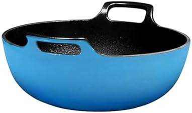 Bruntmor 3 Quart Black Enameled Cast Iron Dutch Oven, Cast Iron Skillets, Dutch oven Pot Dish, Le Creuset Dutch Oven Cast Iron Biryani Pot, 3qt Instant Pot Bakeware Sets, Casserole Dishes for Oven""