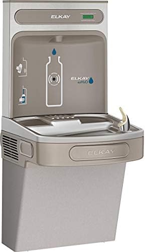 Elkay EZS8WSLK ezH2O Bottle Filling Station with Single ADA Cooler Non-Filtered Refrigerated Light Gray