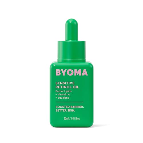 BYOMA Sensitive Retinol Oil - Face Treatment with Squalane & Vitamin A - Ideal for Sensitive Skin - Barrier Repair - 1.01 Fl. Oz