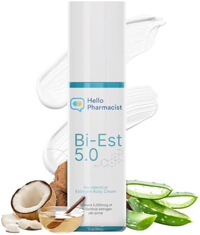 Biestro 5.0 Bioidentical Natural Cream for Women 5mg Per Pump Extra Strength - 90 Pumps Wild Yam Based - 3oz