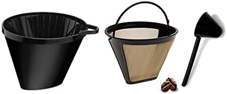 Cuisinart Filter Basket and Gold Tone Permanent filter Bundle W/Scoop (Compatible with DGB-1)